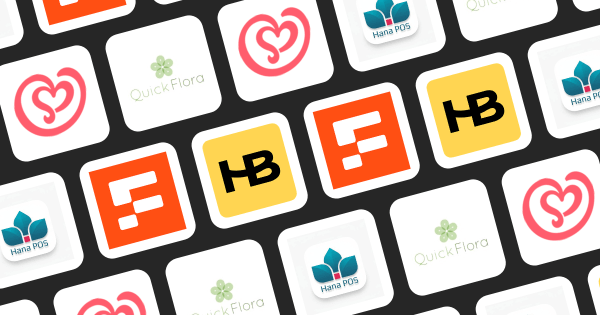 Icon grid of sales automation platform logos including Floqer.