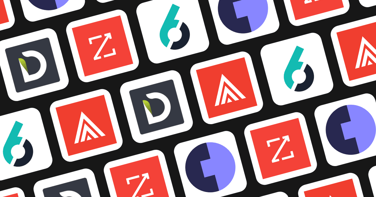 Icons of top technographic data platforms for B2B targeting